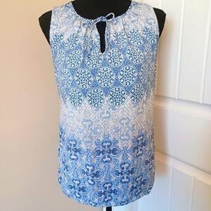 Crosby. Sleeveless Boho Blouse Top Women's Sz Small